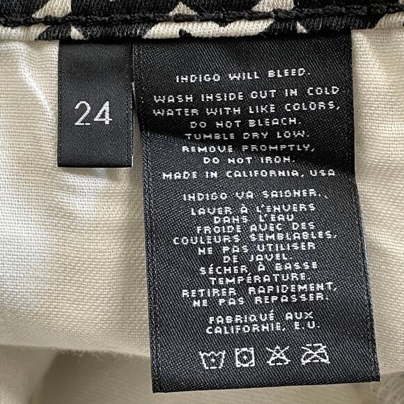 J Brand Berlin Print Super Skinny Leg Jean Mid Rise Women's Size 24 NWT - Picture 11 of 15